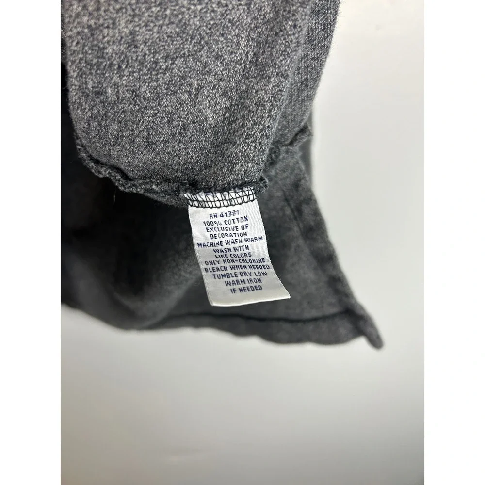 Polo Ralph Lauren XL Custom Fit Gray Long‎ Sleeve Cotton Polo Shirt Pony Preppy